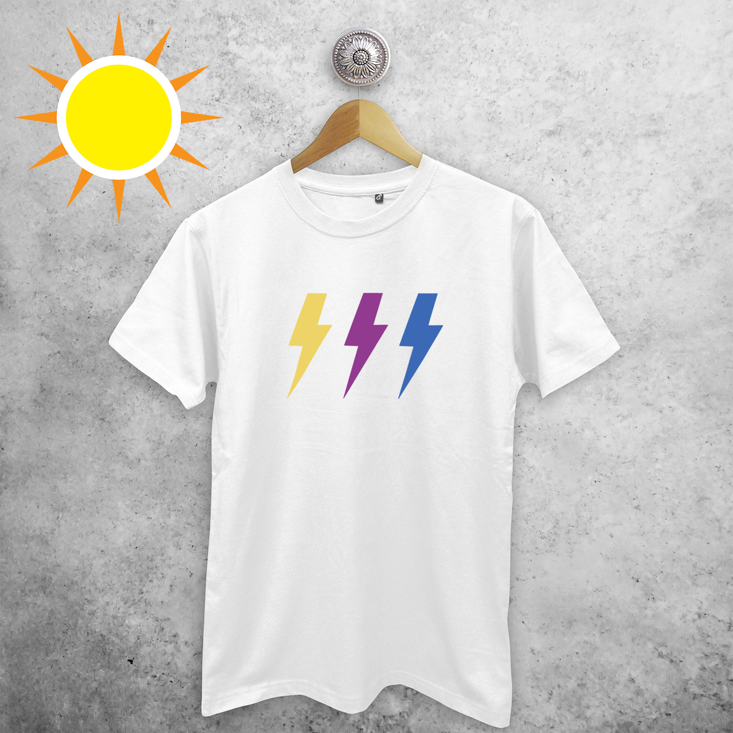 Lightening bolts magic adult shirt