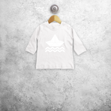 Boat and waves magic baby longsleeve shirt