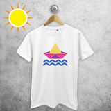 Boat and waves magic adult shirt