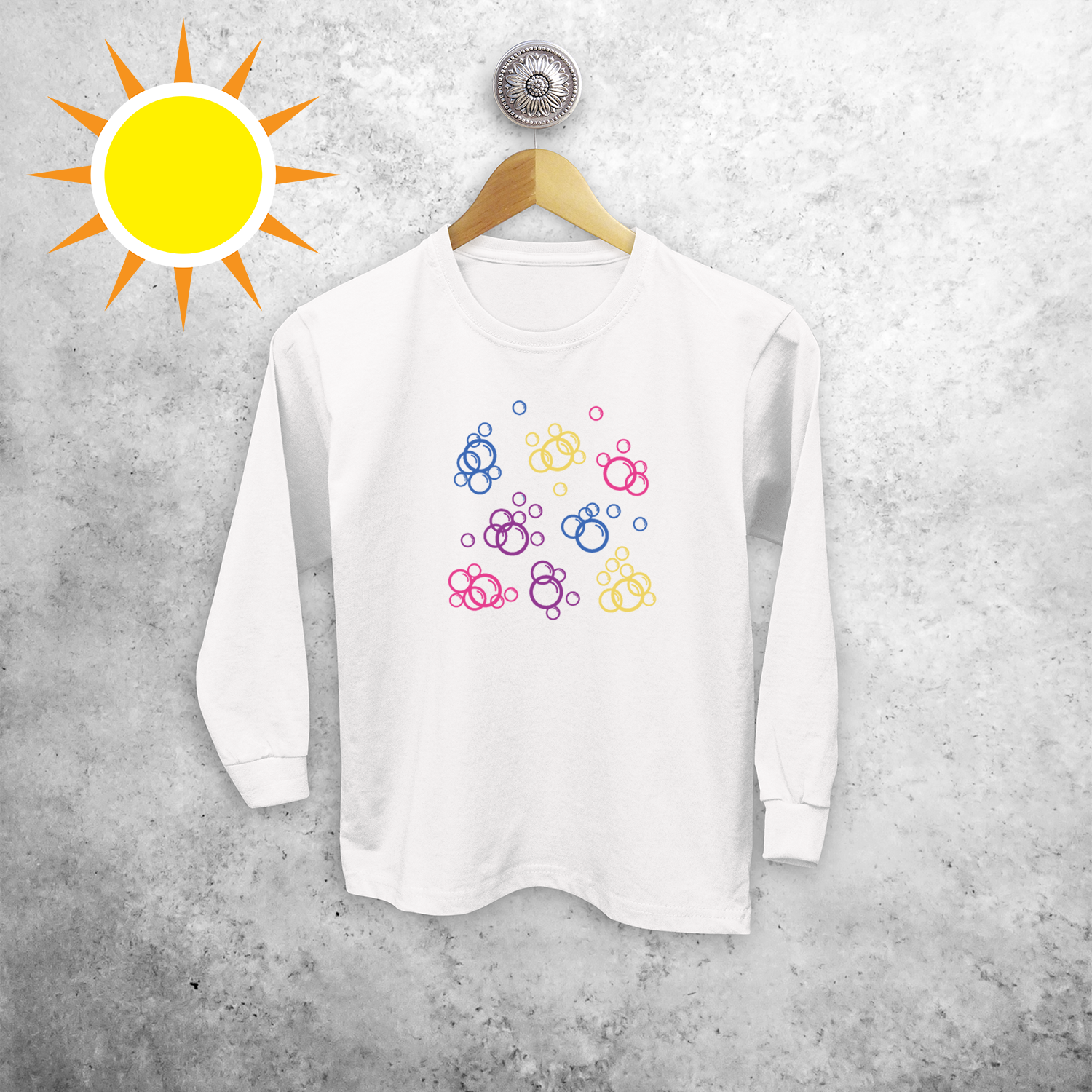 Bubbles magic kids longsleeve shirt