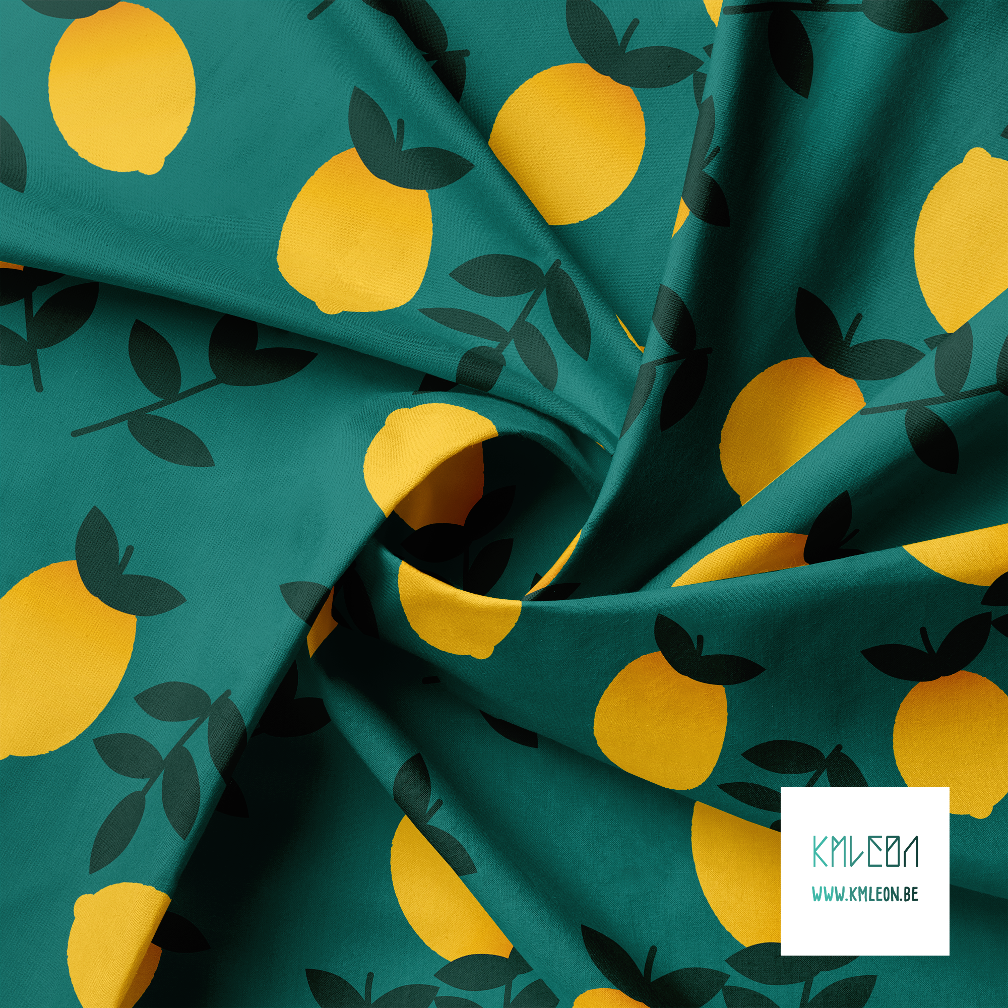 Lemons fabric