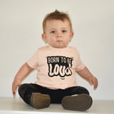 'Born to be loud' baby shortsleeve shirt