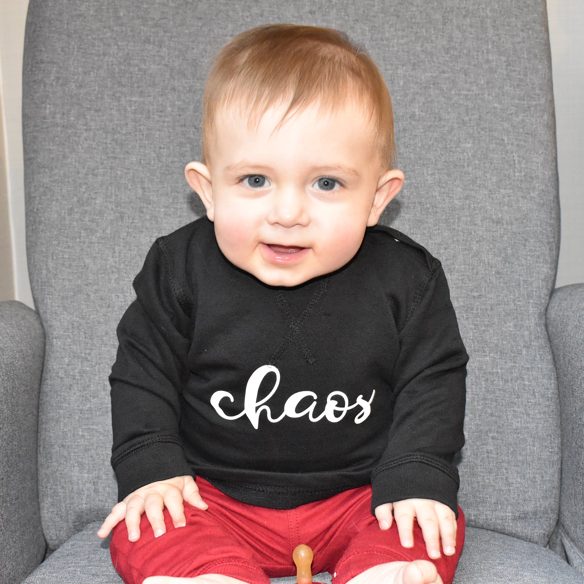 'Chaos' baby sweater