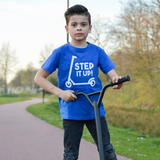 'Step it up' kids shortsleeve shirt