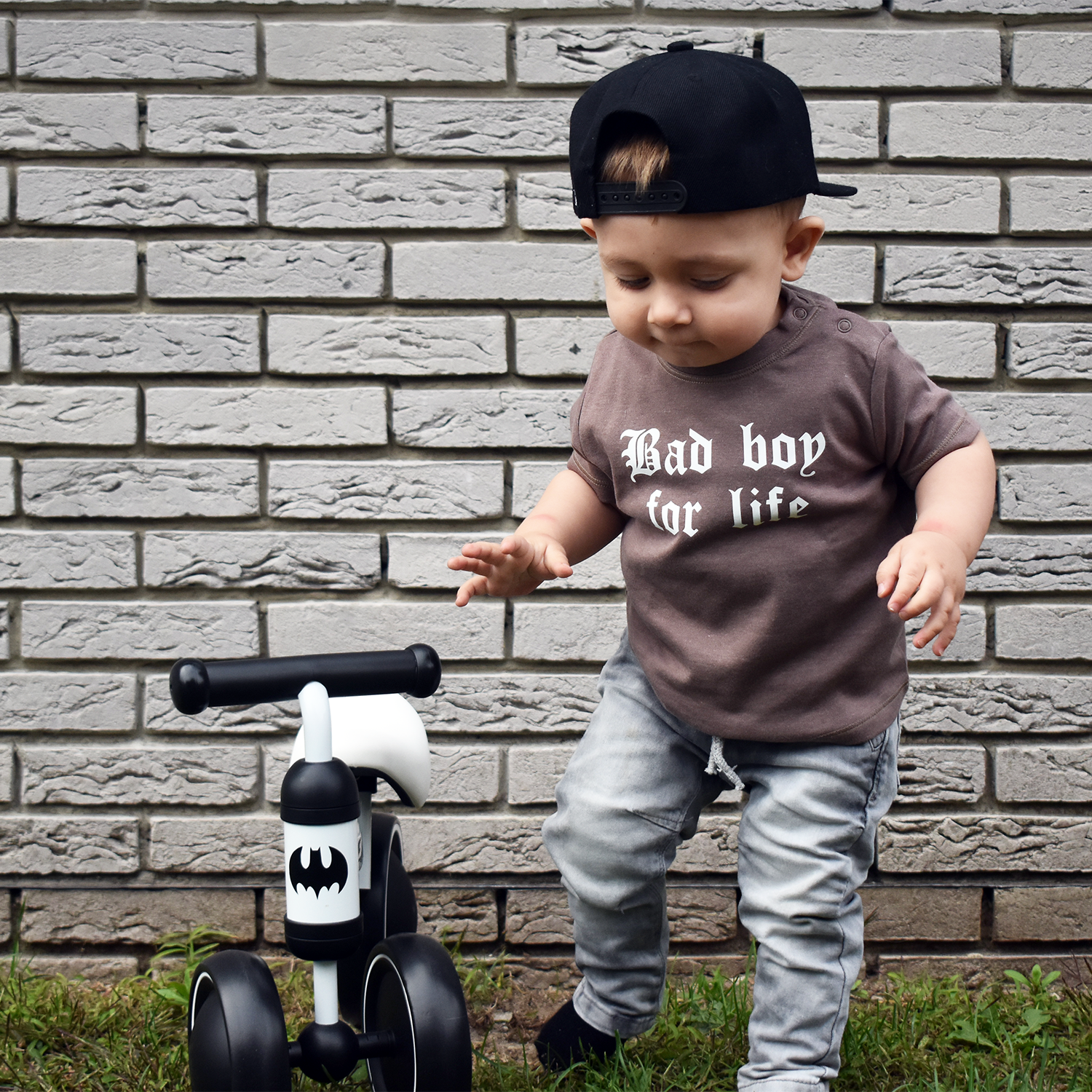 'Bad boy for life' baby shortsleeve shirt