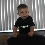 Moon glow in the dark baby shortsleeve shirt