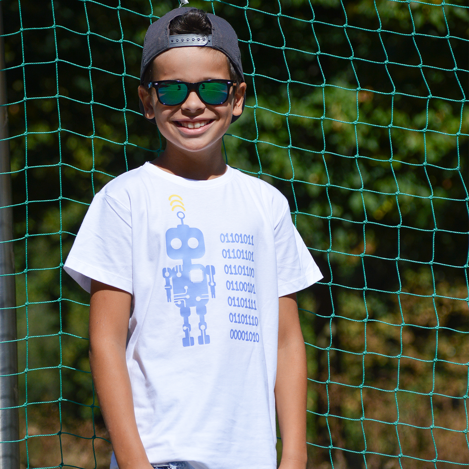 Robot magic kids shortsleeve shirt