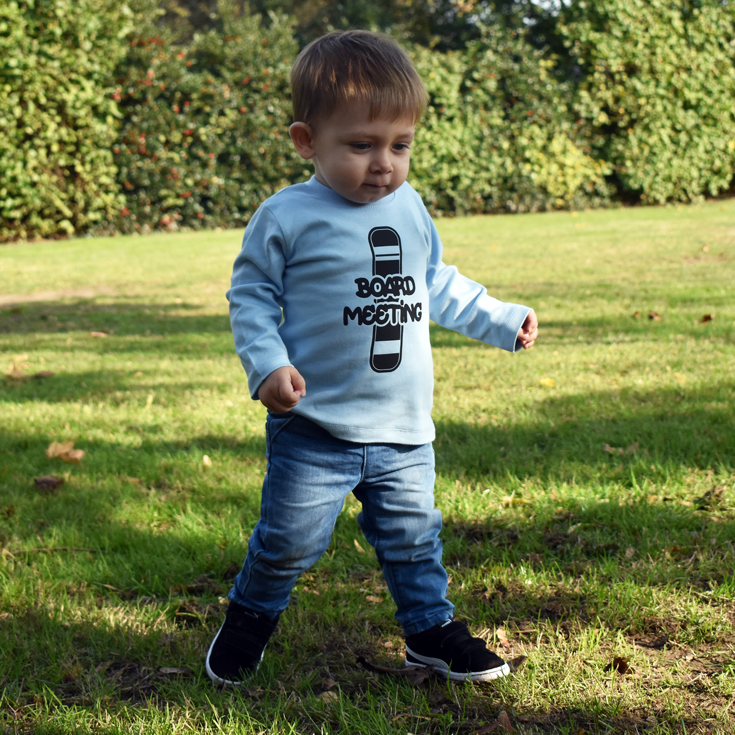 'Board meeting' baby longsleeve shirt