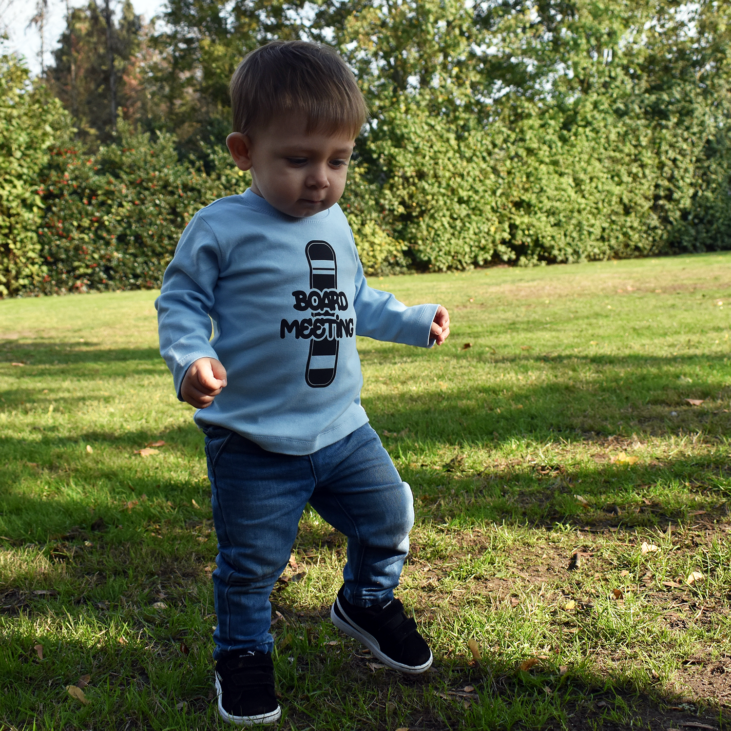 'Board meeting' baby longsleeve shirt