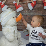 'Let it snow - somewhere else' baby shortsleeve shirt