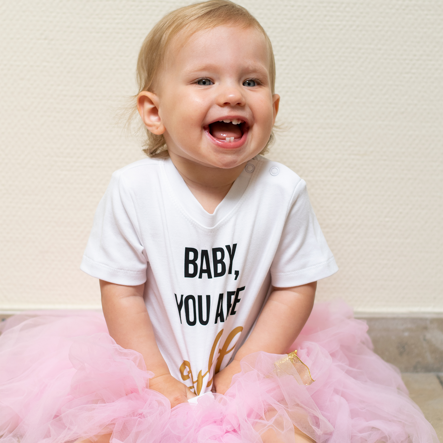 'Baby you are gold' baby shortsleeve shirt