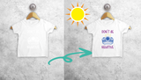 'Don't be negative' magic baby shortsleeve shirt