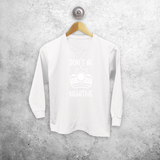 'Don't be negative' magic kids longsleeve shirt