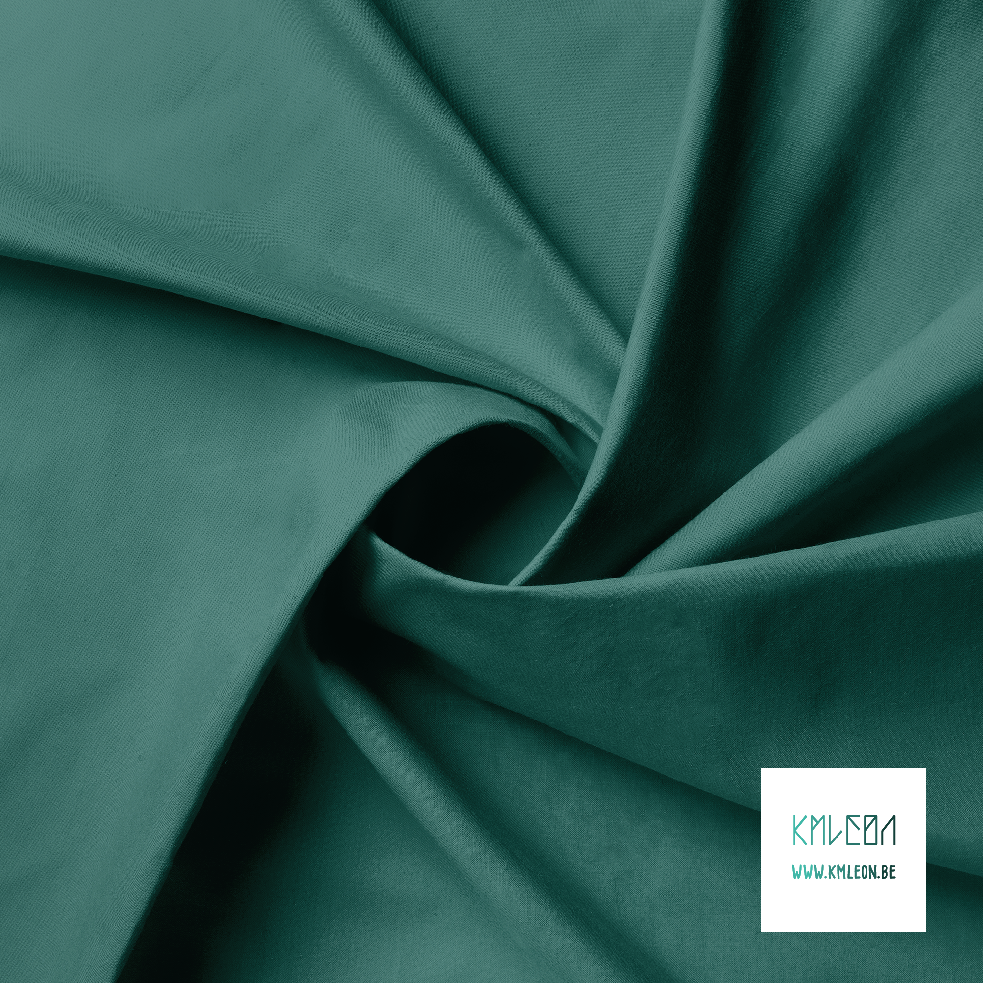 Solid emerald fabric