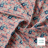 Fika, swedish breakfast fabric