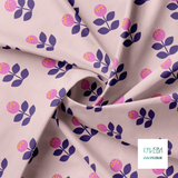 Large pink and purple flowers fabric