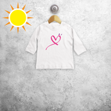 Heart magic baby longsleeve shirt