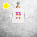 Sunglasses and hearts magic baby longsleeve shirt