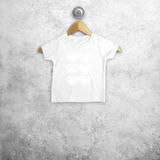 Sunglasses and hearts magic baby shortsleeve shirt