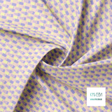 Yellow and purple ice cream fabric