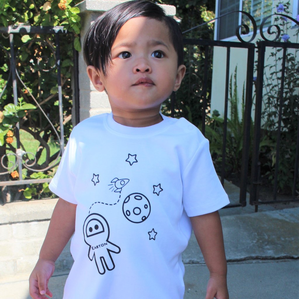 Astronaut baby shortsleeve shirt