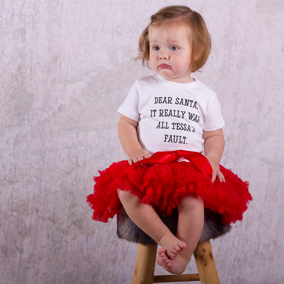 'Santa, it really was...' baby shortsleeve shirt