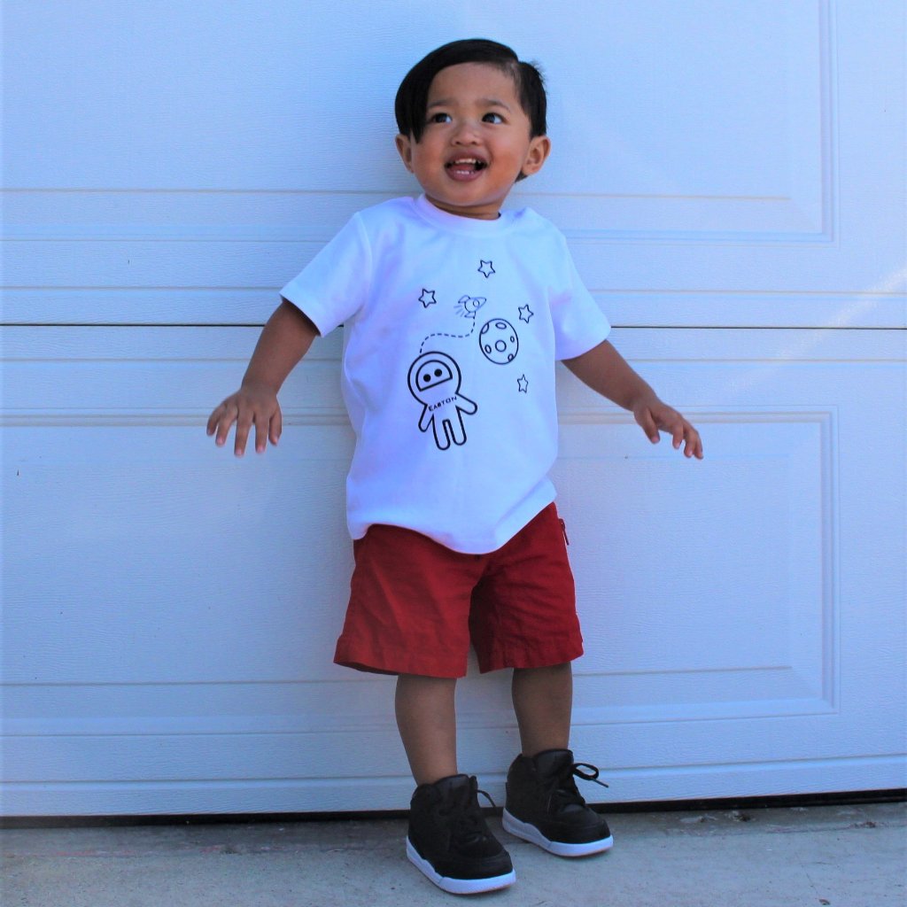 Astronaut baby shortsleeve shirt