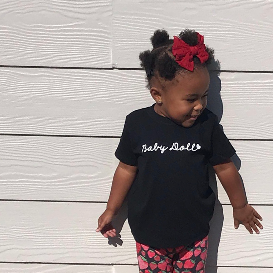 'Baby doll' baby shortsleeve shirt