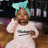 'Vintage' baby romper