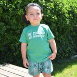 'The cool kid just showed up' baby shortsleeve shirt