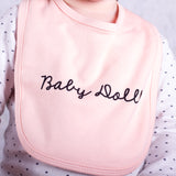 'Baby doll' baby bib