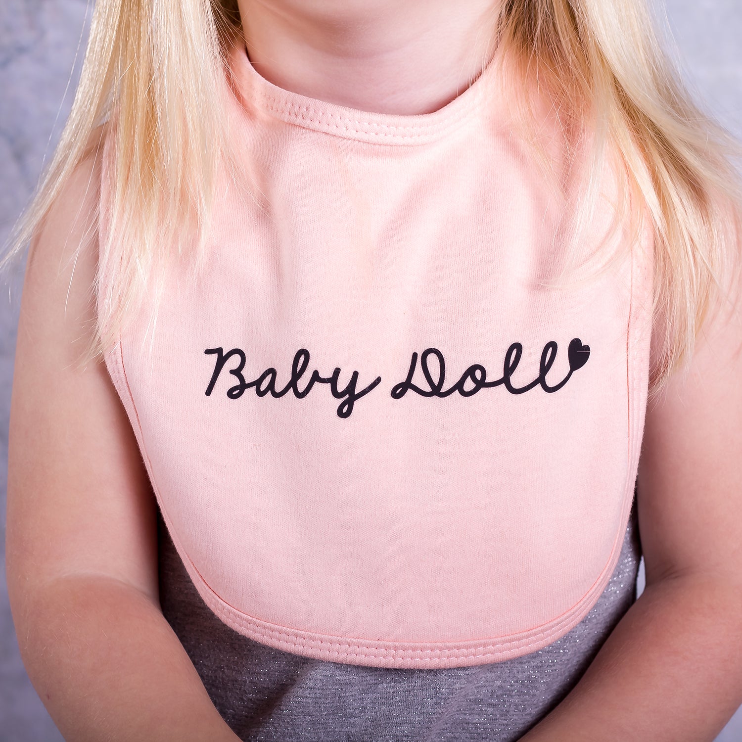 'Baby doll' baby bib