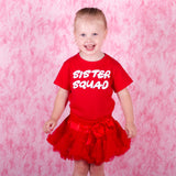 'Sister squad' kids shortsleeve shirt