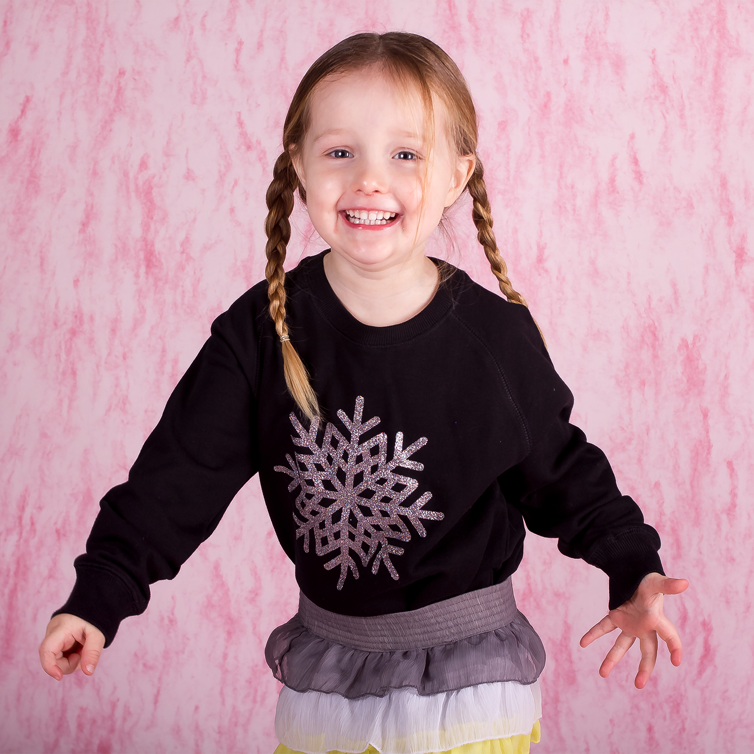 Snow star kids sweater