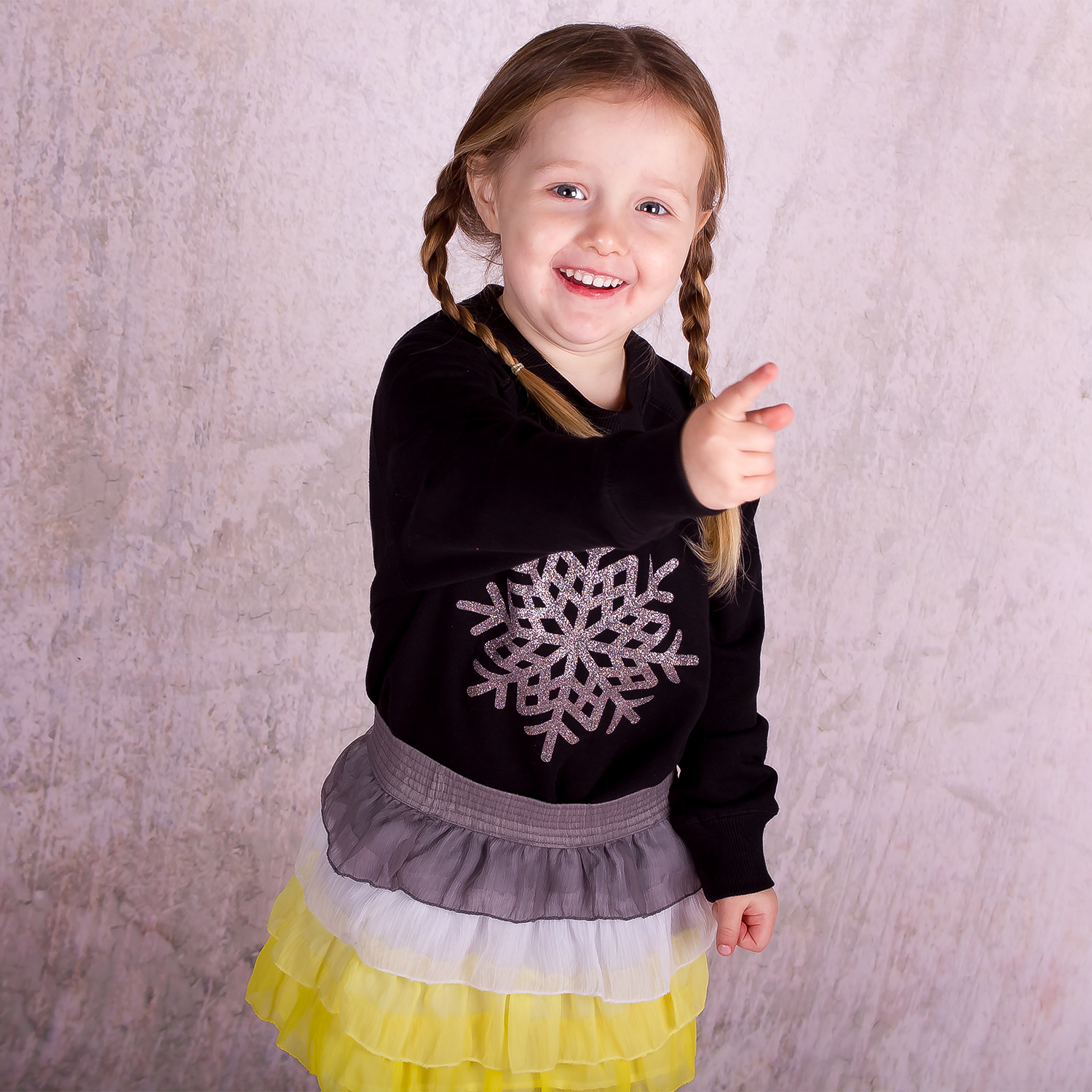 Snow star kids sweater