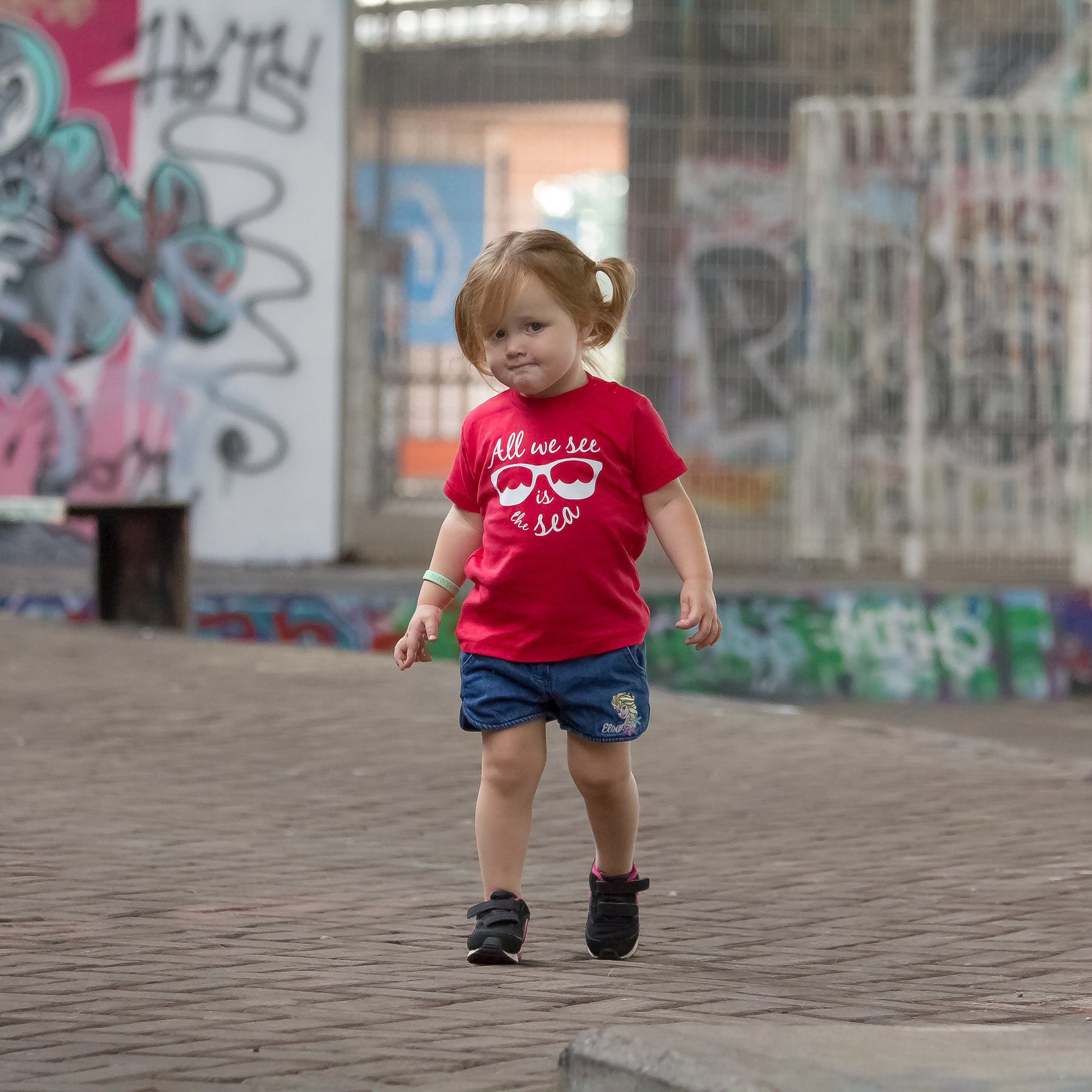 'All we see is the sea' baby shortsleeve shirt