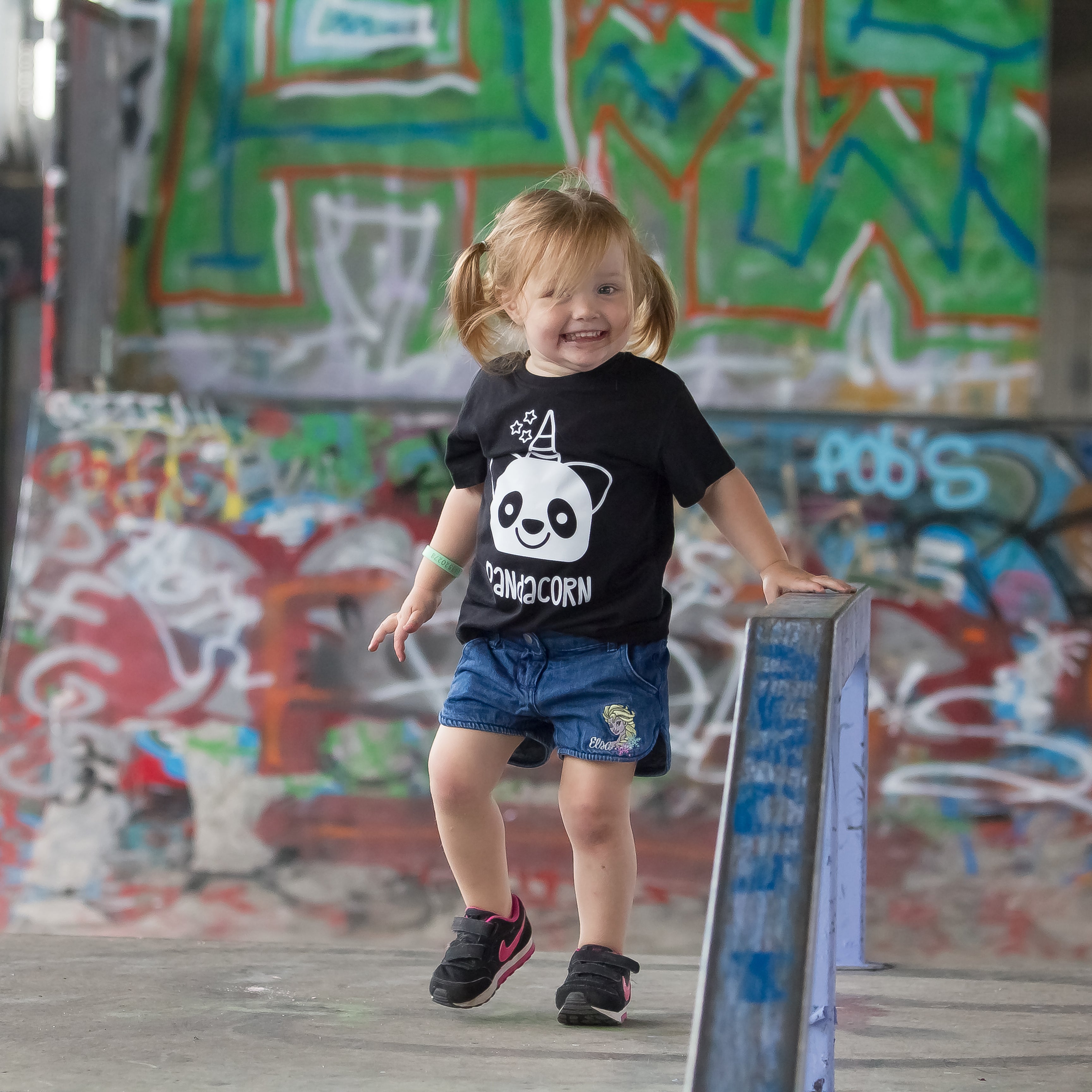 Pandacorn kids shortsleeve shirt