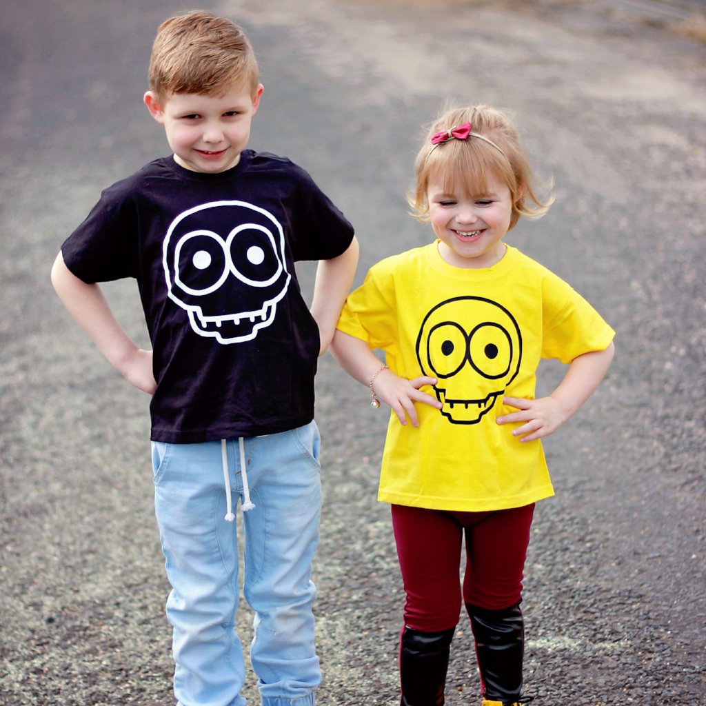 Skull kids shortsleeve shirt