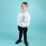 'Moustache gracias' kids longsleeve shirt