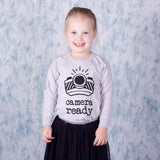 'Camera ready' kids longsleeve shirt