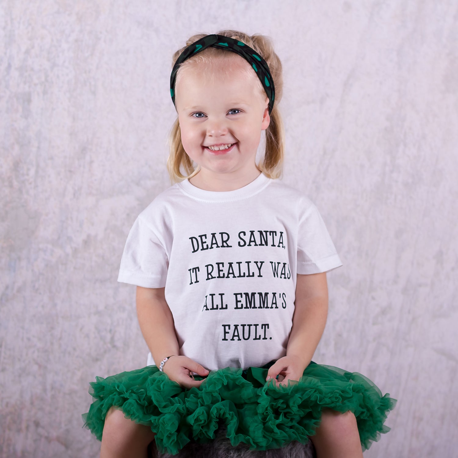 'Santa, it really was...' kids shortsleeve shirt