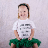 'Santa, it really was...' kids shortsleeve shirt