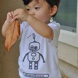 Robot baby shortsleeve shirt