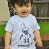 Robot baby shortsleeve shirt