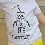 Robot baby shortsleeve shirt