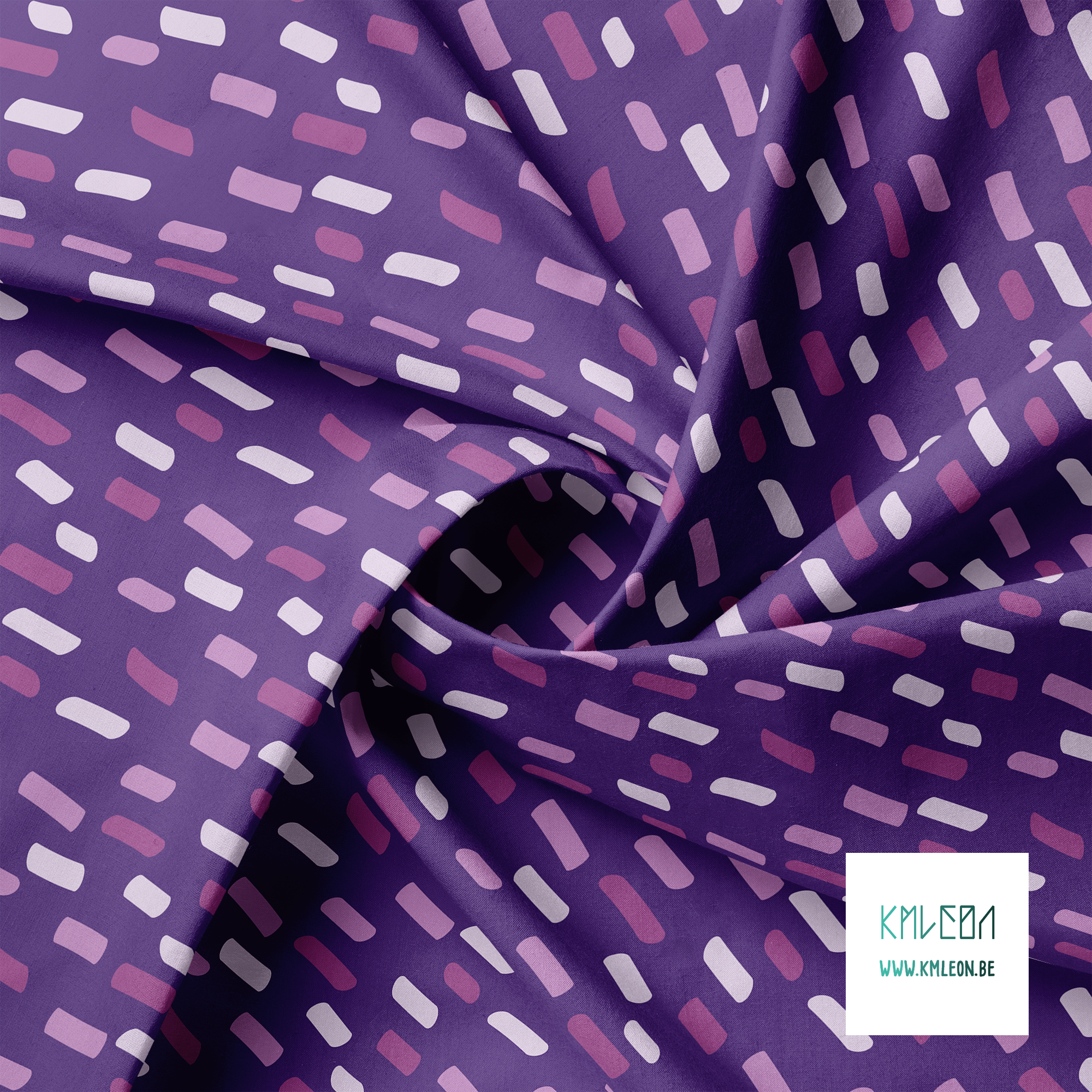 Purple irregular stripes fabric