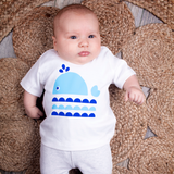 Whale baby shortsleeve shirt