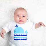 Whale baby shortsleeve shirt