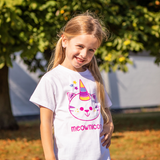 'Meownicorn' magic kids shortsleeve shirt