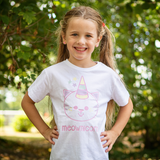 'Meownicorn' magic kids shortsleeve shirt